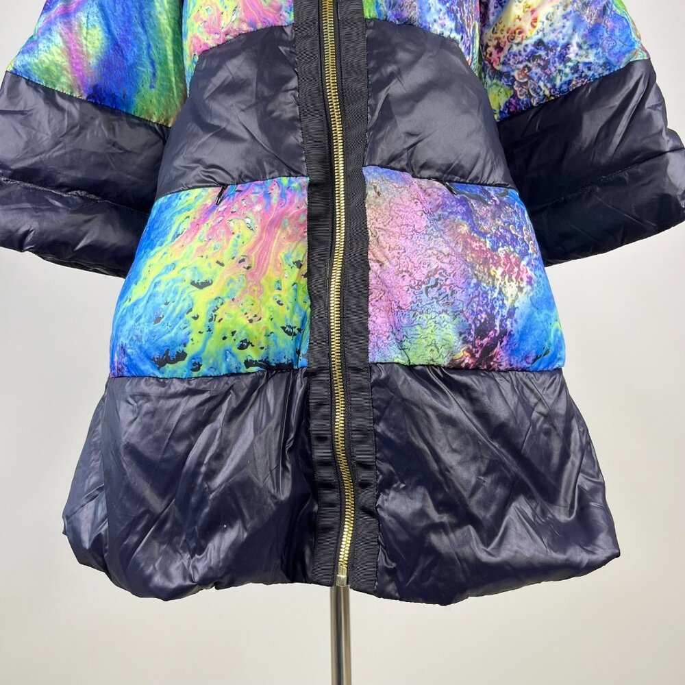 NWOT MSGM Women's Down Puffer Jacket Size L Three-Quarter Sleeve - Picture 4 of 16